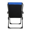 3 Adet Kamp Sandalyesi Katlanır Piknik Sandalye Dikdörtgen Bardaklıklı Mavi