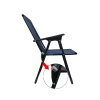 3 Adet Kamp Sandalyesi Piknik Sandalye Oval Bardaklıklı Lacivert + Katlanır MDF Masa