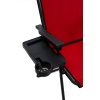 Natura 3 Adet Kamp Sandalyesi Piknik Sandalye Dikdörtgen Bardaklıklı Kırmızı + Katlanır MDF Masa