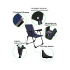 Silva Kamp Sandalyesi Bardaklıklı Lüks Piknik Sandalye Lacivert