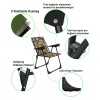 Silva 3 Adet Kamp Sandalyesi Bardaklıklı Lüks Piknik Sandalye Kamuflaj + Katlanır Mdf Masa