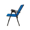 Natura 4 Adet Kamp Sandalyesi Piknik Sandalye Dikdörtgen Bardaklıklı Mavi + Katlanır MDF Masa