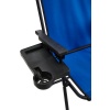 Natura 4 Adet Kamp Sandalyesi Piknik Sandalye Dikdörtgen Bardaklıklı Mavi + Katlanır MDF Masa