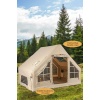 6 Kişilik 4 Mevsim Şişme Kamp Çadırı 6m2 300cm x 200cm x 210cm 420D Kumaş