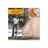 6 Kişilik 4 Mevsim Şişme Kamp Çadırı 6m2 300cm x 200cm x 210cm 420D Kumaş