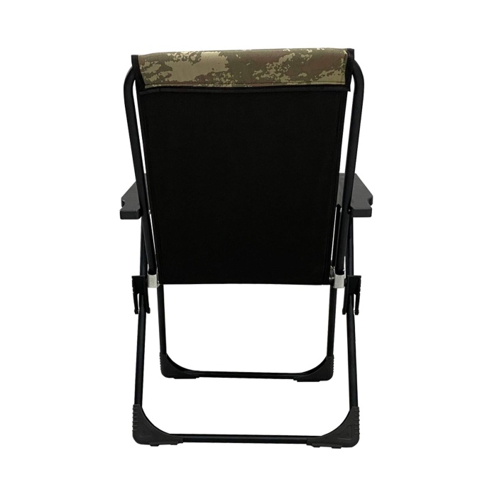 Natura 2 Adet Kamp Sandalyesi Piknik Sandalye Dikdörtgen Bardaklıklı Kamuflaj + Katlanır MDF Masa