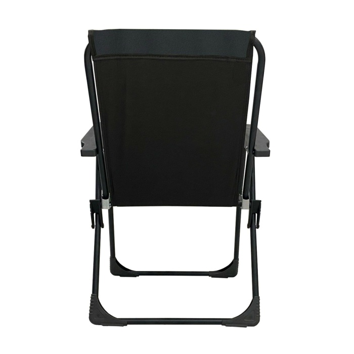 Natura Kamp Sandalyesi Katlanır Piknik Sandalye Oval Bardaklıklı Siyah