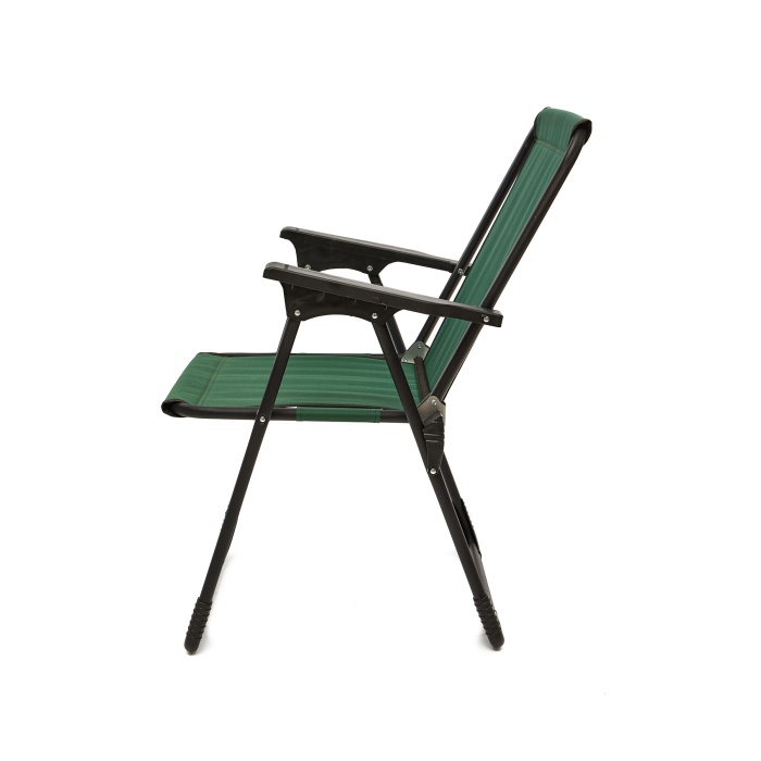 Natura 2 Adet Kamp Sandalyesi Piknik Sandalye Oval Bardaklıklı Yeşil + Katlanır MDF Masa