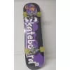 Bermuda Silikon Teker Zımparalı 79X20 cm Kaykay Mor Skatebord Desenli