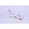 Turkish Airline Sesli Işıklı Uçak - Demonte Uçak-36 cm Uçak