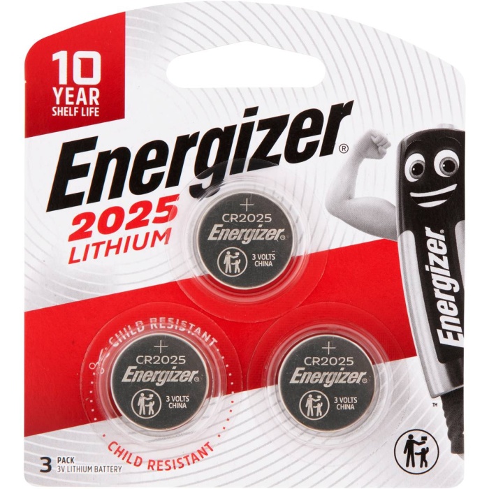 Energizer CR2025 Lityum 3V Pil (3 adet)