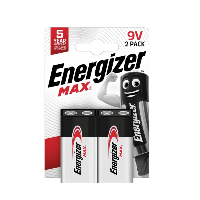 Energizer 9 Volt Alkalin Pil  2 Adet