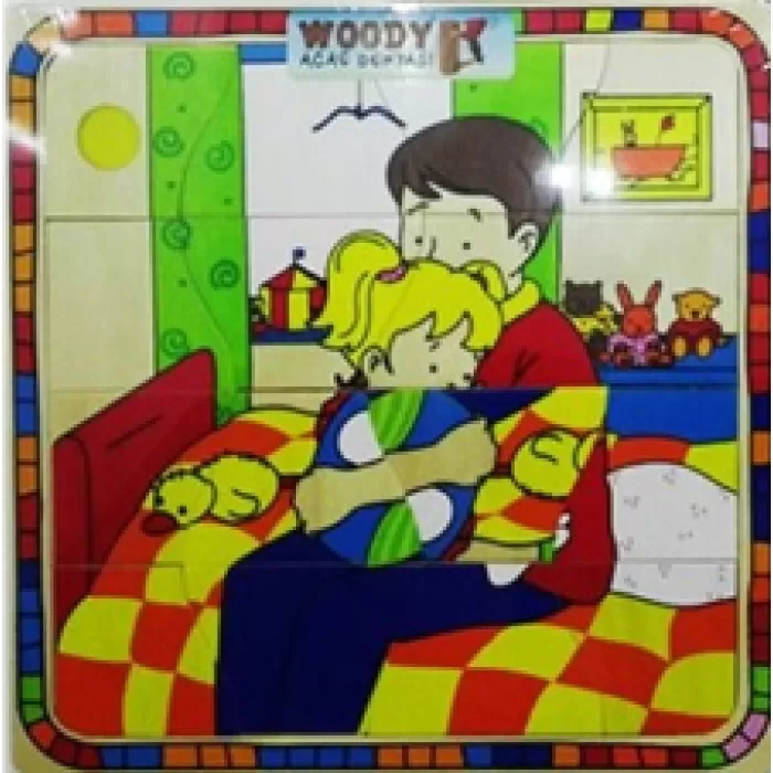 Woody Tahta Puzzle 16X2 Parça Uyku