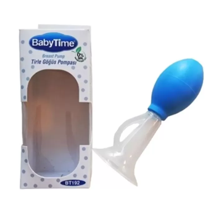 Baby Time Tirle Göğüs Pompası BT92 - Mavi