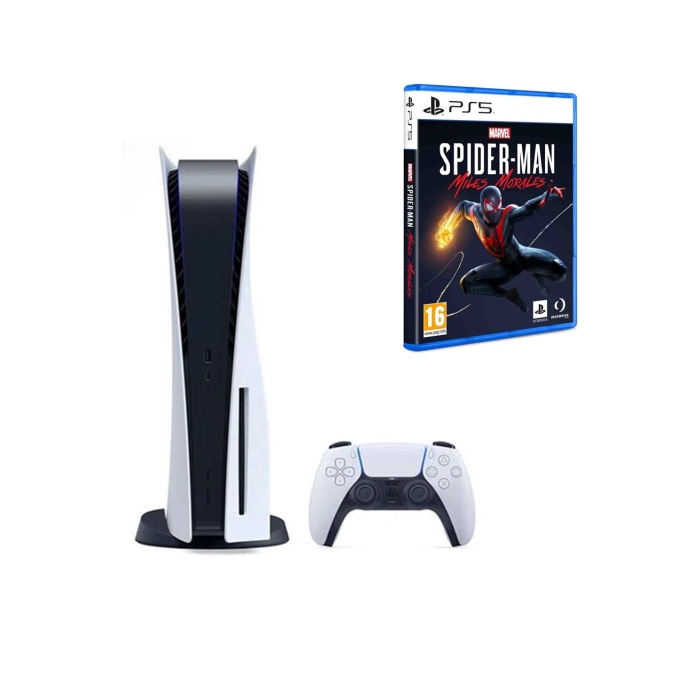 Sony Playstation 5 Cd Versiyon Oyun Konsolu + Spiderman Miles Morales