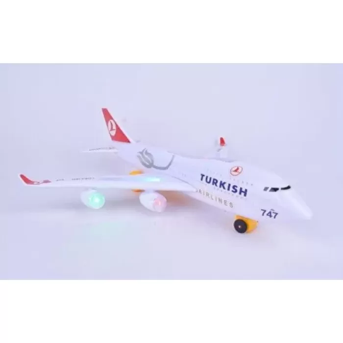 Turkish Airline Sesli Işıklı Uçak - Demonte Uçak-36 cm Uçak