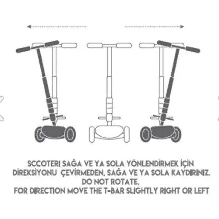 Cool Wheels Twist 3 + Yüksekliği Ayarlanabilir Işıklı Scooter Pembe