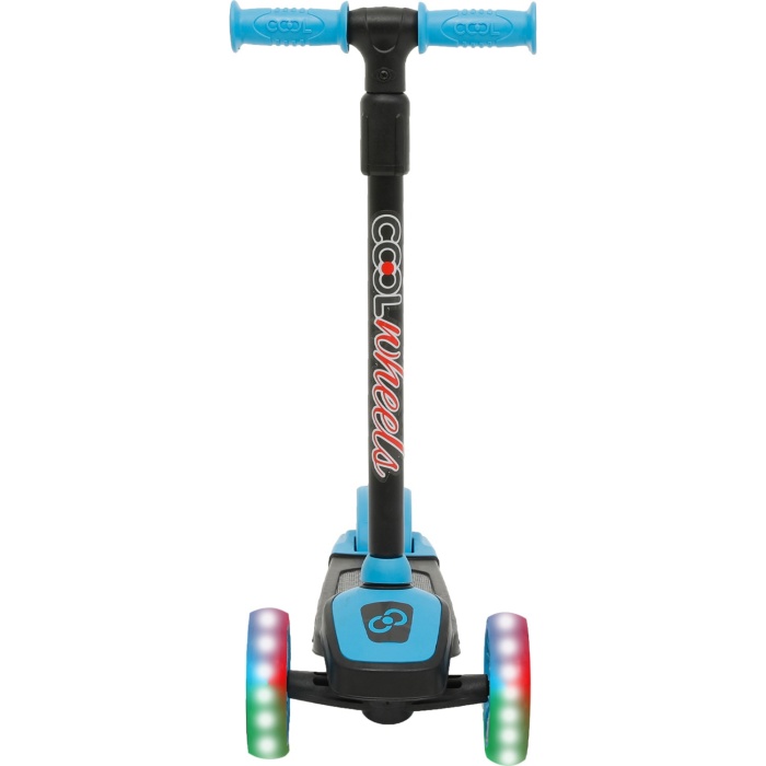 Cool Wheels Twist 3 + Yüksekliği Ayarlanabilir Işıklı Scooter Mavi