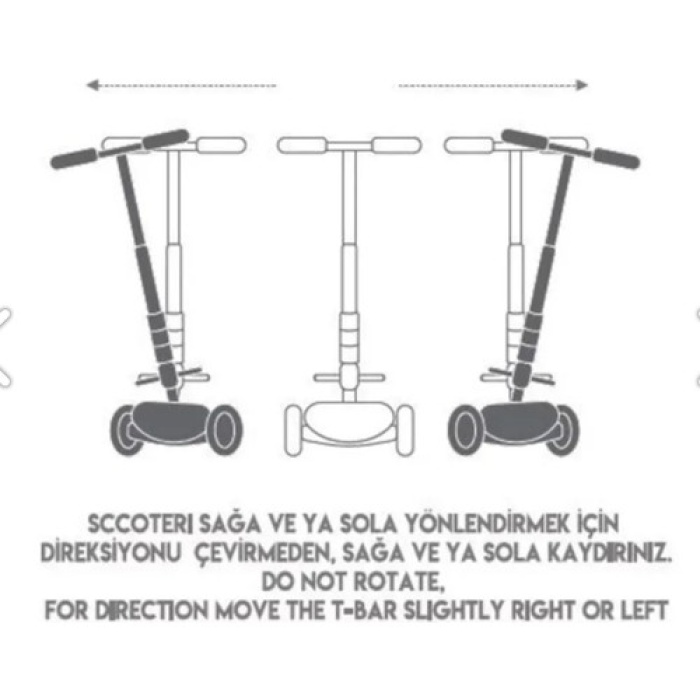 Cool Wheels Twist 3+ Işıklı Yüksekliği Ayarlanabilir Scooter Sarı