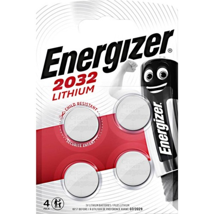 Energizer Düğme Pil CR2032 4lü