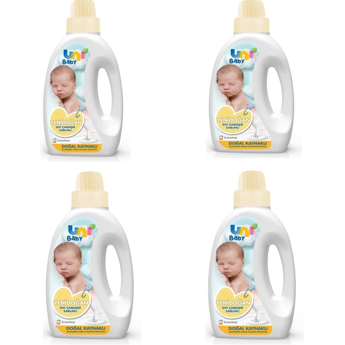 Uni Baby Çamaşır Sabunu Yenidoğan 1500 ml 4 Adet