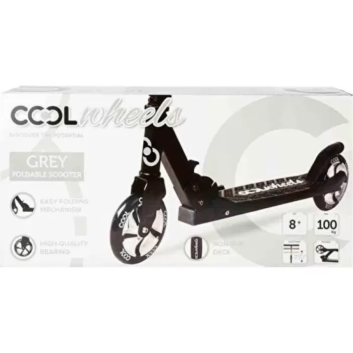 Cool Wheels Katlanır Çocuk Scooter Gri 8+ Yaş