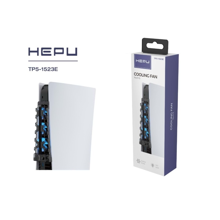 Hepu Playstation 5 Slim Soğutucu Fan 3 Fanlı