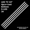 DAHUA DHL43-F600, GC43D09-ZC21FG-04, 303GC430034 For Dahua DHL43-F600 Daiko LED43M5096DK Ergo LE43CT2000AK