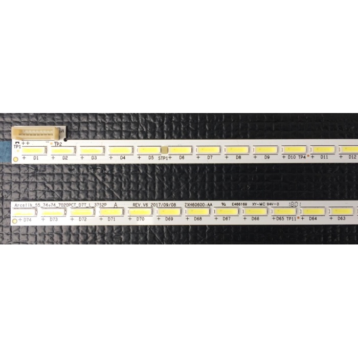 ARCELIK_55_74 74_7020PCT_D7T, ZXH60600-AA, ZXH60601-AA, BEKO B55L 9762 5B, LED BAR
