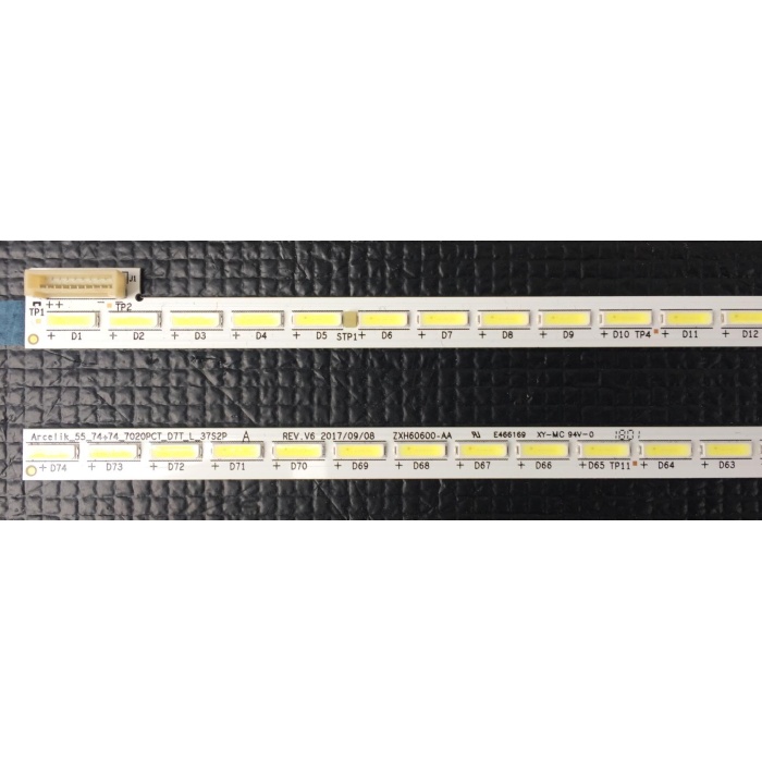 ARCELIK_55_74 74_7020PCT_D7T, ZXH60600-AA, ZXH60601-AA, BEKO B55L 9762 5B, LED BAR