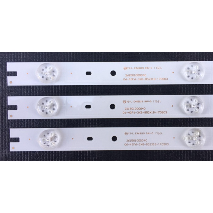 PROFILO 43PA300E LED BAR, 43PA305E, 06-43F6-3X8-852X18-170903 LED BAR BACKLIGHT