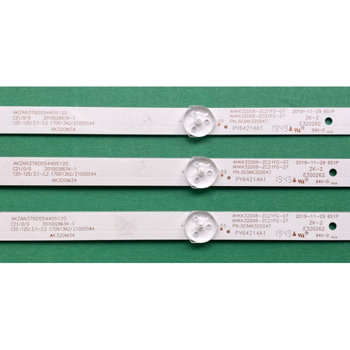 AHKK32D06-ZC21FG-27, AHKK32D06-ZC21FG-07 LED BAR BACKLIGHT 3ADET