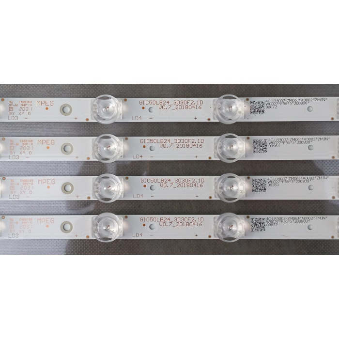 TCL-GIC-50D6-3030-4X7-LX20180417, TCL 50S421LFAA 50S421LDAA50S423 50S421-CA YHA-4C-LB5007-YH01J E493461