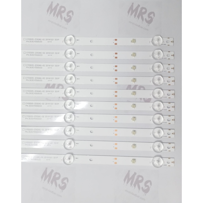 ONVO OV55350, MORİO MR55850 LED BAR, CY55D05-ZC62AG-02, 303CY550033, CY-55DN-2W-33V-33MA, HV550QUB-F84, ONVO 55F350
