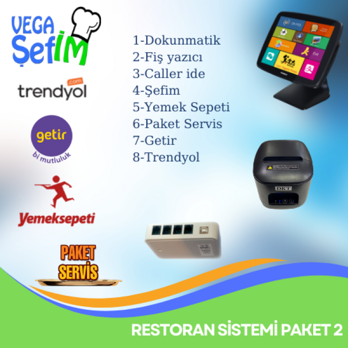 Restoran Otomasyon Sistemi /Paket-2