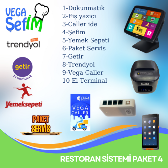 Restoran Otomasyon Sistemi / Paket-4