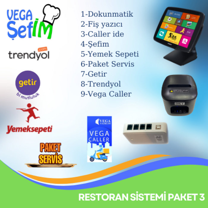 Restoran Otomasyon Sistemi / Paket-3