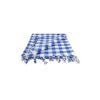 Kareli Saçaklı Mavi Masa/piknik/sofra Örtüsü 165x170 Cm