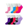 12 Adet Neon Parlak Renk Yumuşak Kadın Bilek Çorap