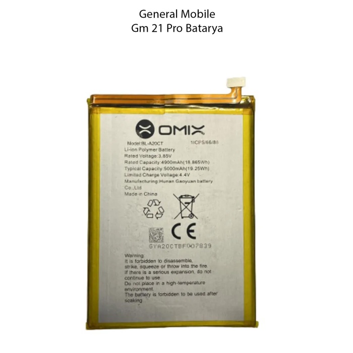Genneral Mobile GM21 Pro Batarya Pil