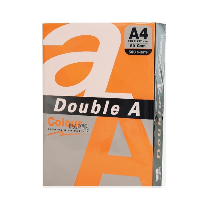 Double A Renkli Fotokopi Kağıdı 500 Lü A4 80 Gr Safron Safran