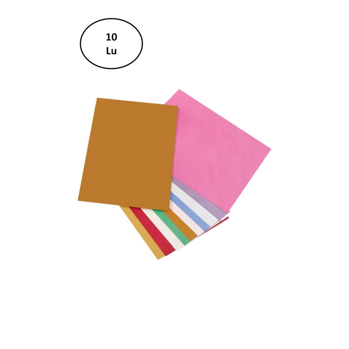 Keskin Color 35x50 Sedefli Fon Kartonu 10 Lu Karışık Renk