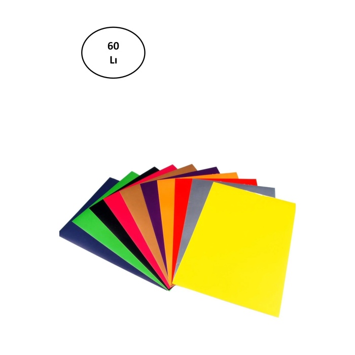 Rulo Fon Kartonu 10 Renk 60lı