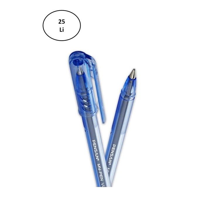 Pensan Tükenmez Kalem My-Pen 1 Mm Mavi 25li
