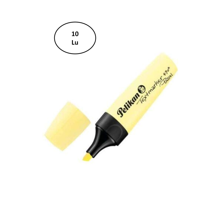 Pelikan 490 Pastel Fosforlu İşaretleme Kalemi Sarı 10lu