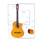 MADRID MCG-120C NAT CUTAWAY 39 Klasik Gitar Tam Boy