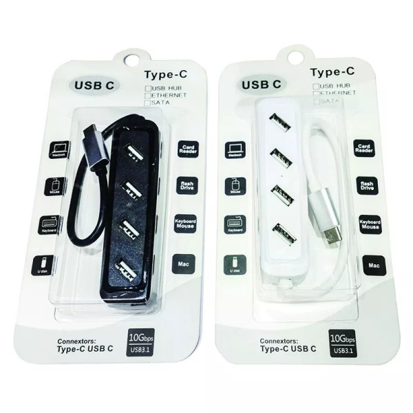 TYPE-C HUB 4in1 USB 3.1 hub 4 in 1 for Laptop PC for Macbook Pro Type-C HUB USB3.1 USB-C to 4 Ports