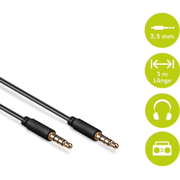 D-CABLE AUX KABLO 3,5-3,5  4PİN TO 4PİN 1 METRE