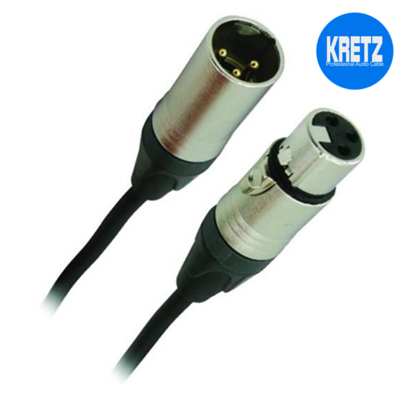 MİKROFON KABLOSU XLR-XLR - SİYAH