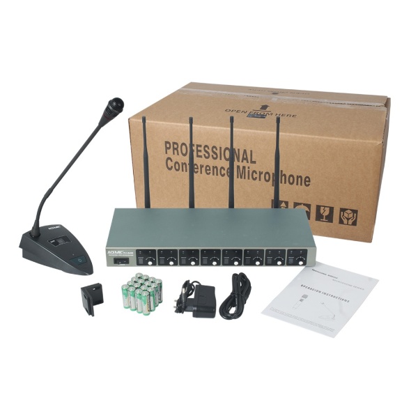 ACEMİC EU-8408 8Lİ FİX WIRELESS CONFERENCE  MICROPHONE SYSTEM